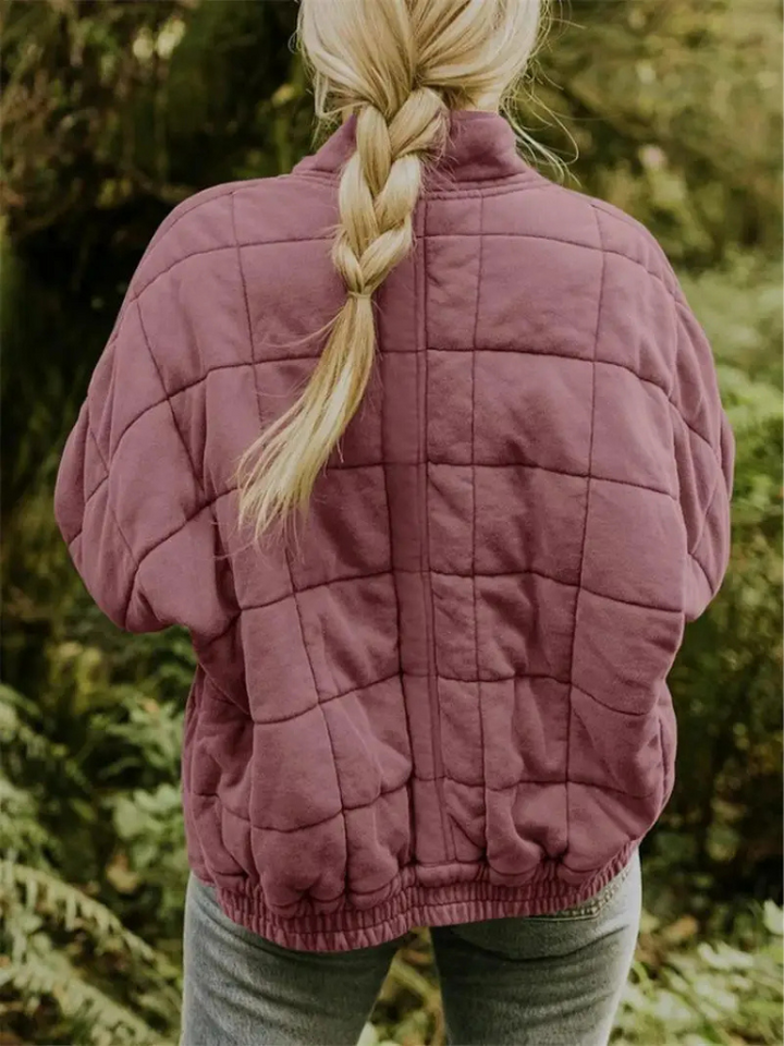 Oversized Padded Intermediate Jacket - Eliza-Dark grey-S-The Livary