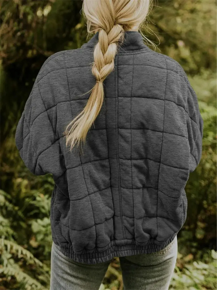 Oversized Padded Intermediate Jacket - Eliza-Dark grey-S-The Livary