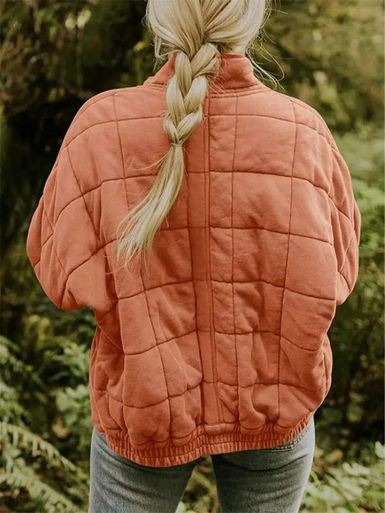 Oversized Padded Intermediate Jacket - Eliza-Dark grey-S-The Livary