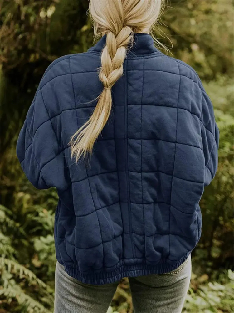 Oversized Padded Intermediate Jacket - Eliza-Dark grey-S-The Livary