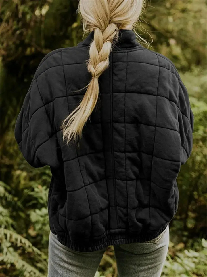 Oversized Padded Intermediate Jacket - Eliza-Dark grey-S-The Livary