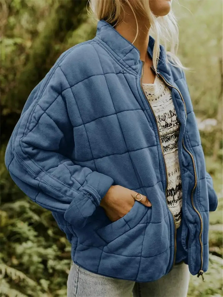 Oversized Padded Intermediate Jacket - Eliza-Dark blue-S-The Livary