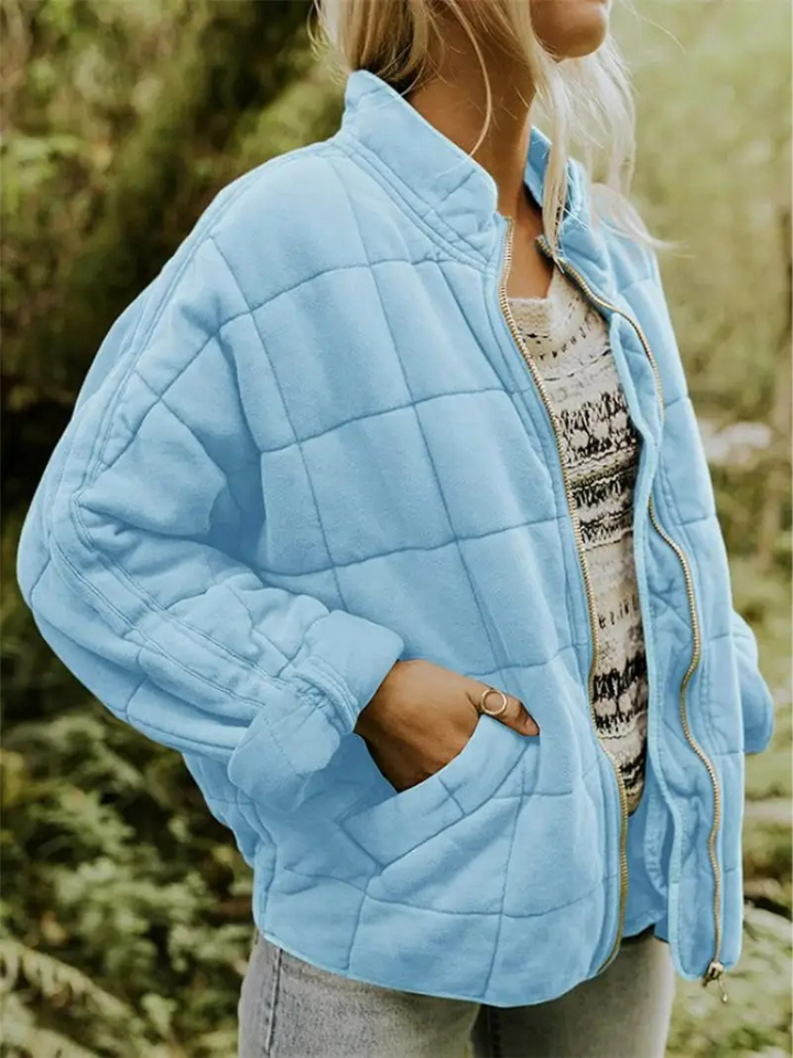 Oversized Padded Intermediate Jacket - Eliza-Light blue-S-The Livary