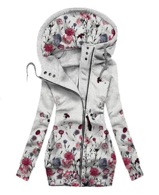 Ladies Butterfly Art Cardigan – Alina-White-S-The Livary