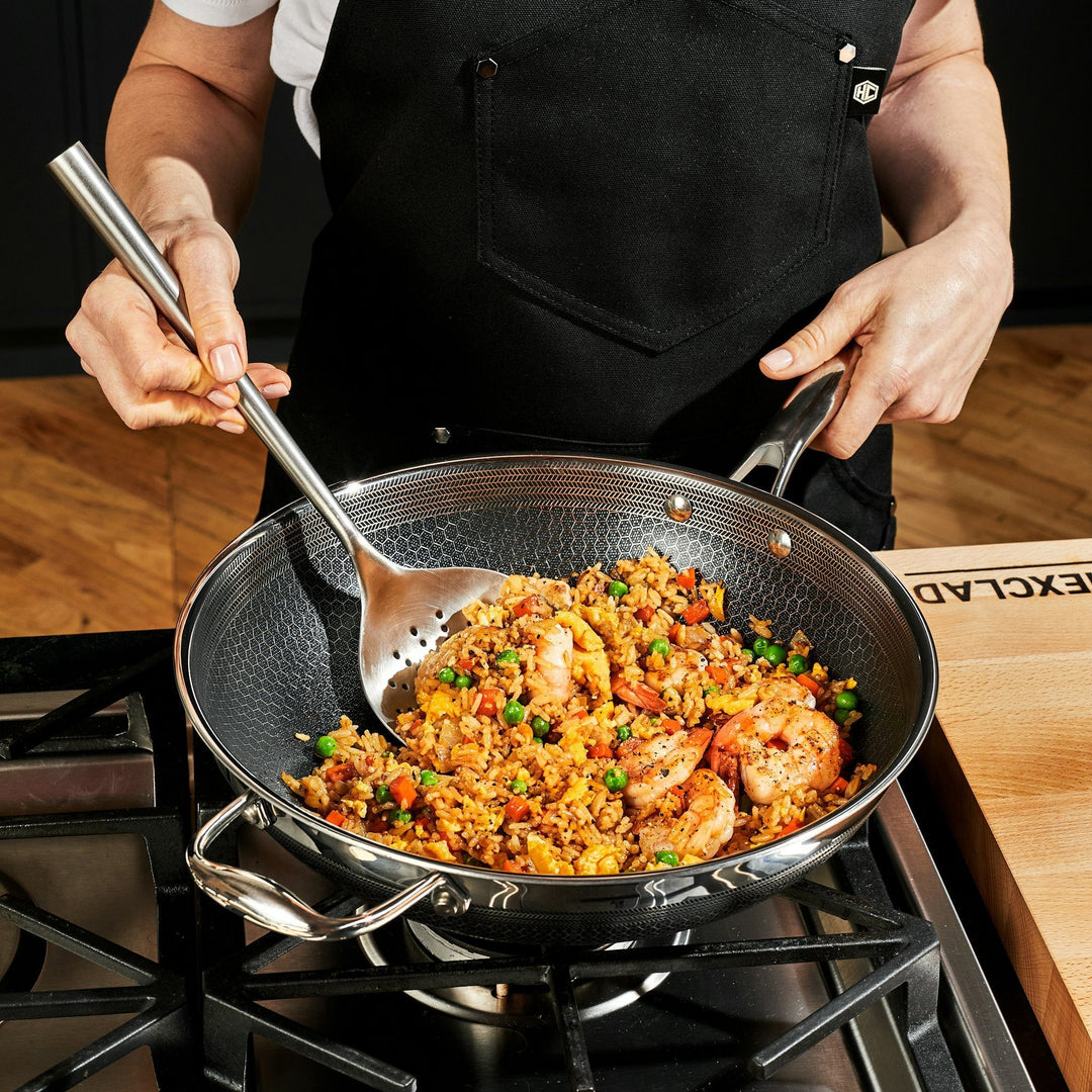 13 pc HexClad Hybrid Cookware Set with Lids-The Livary