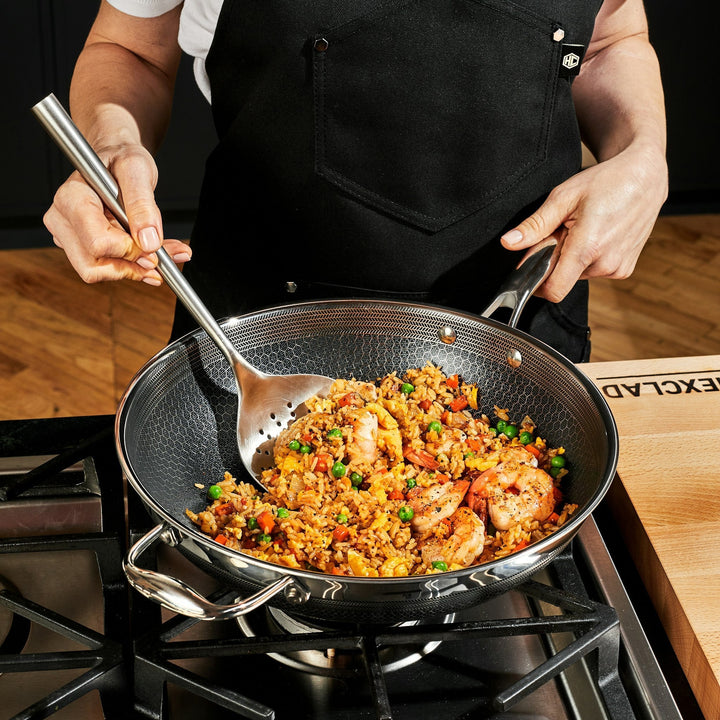 13 pc HexClad Hybrid Cookware Set with Lids-The Livary