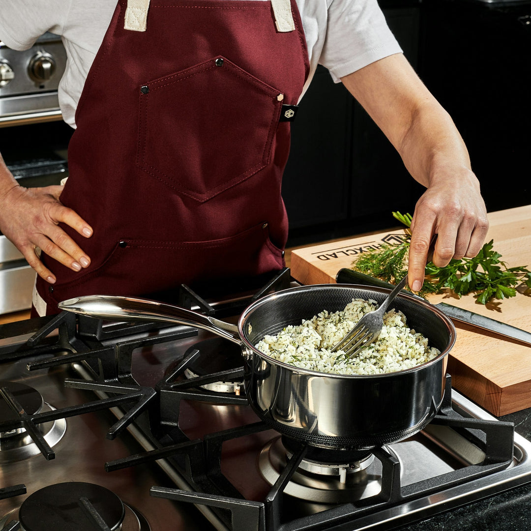 13 pc HexClad Hybrid Cookware Set with Lids-The Livary