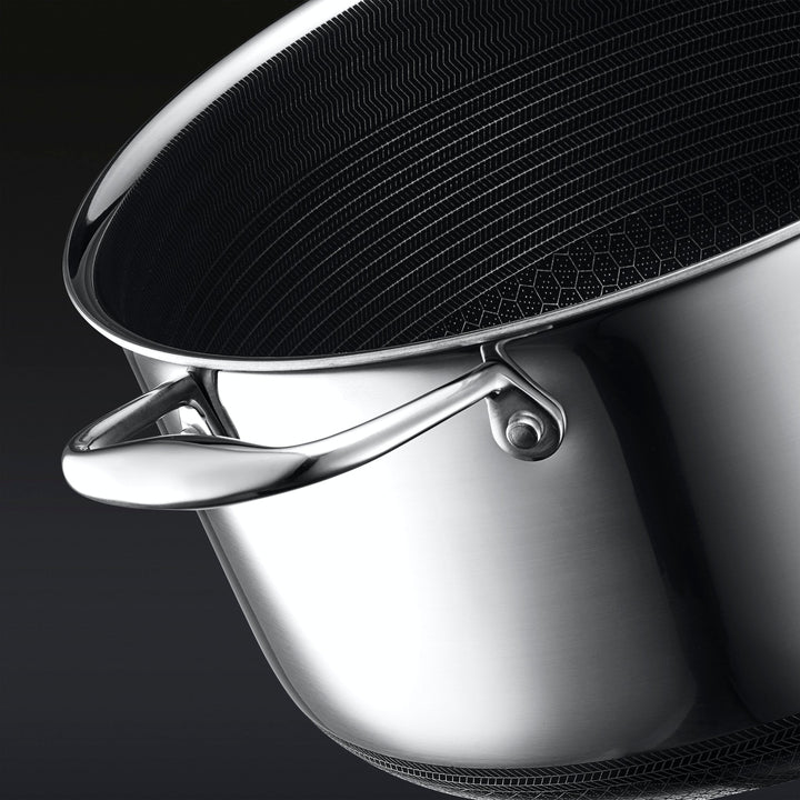 13 pc HexClad Hybrid Cookware Set with Lids-The Livary