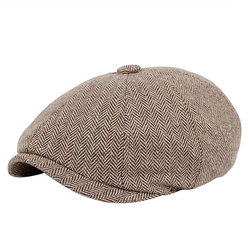 Classic flat cap in vintage style – Arthur-Khaki-The Livary
