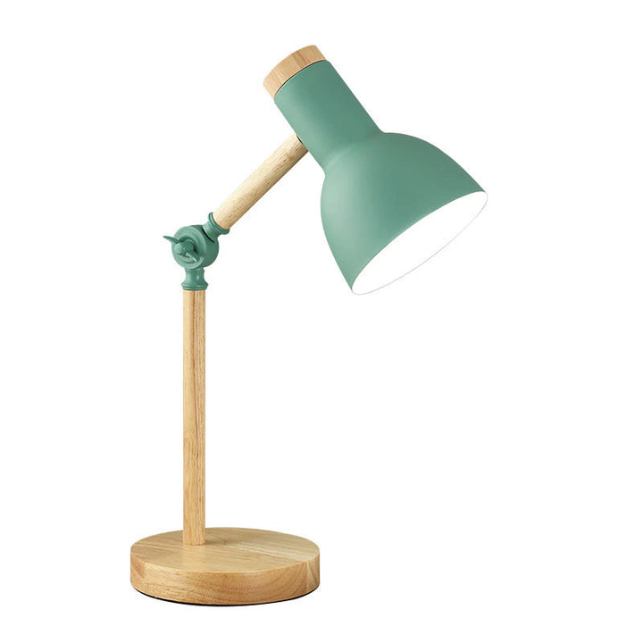 Wooden Scandinavian Table Lamp - LumiNord-Black-The Livary
