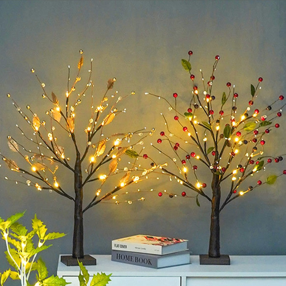 Atmospheric LED Spring Tree - LumaSpring-Red Currant-The Livary