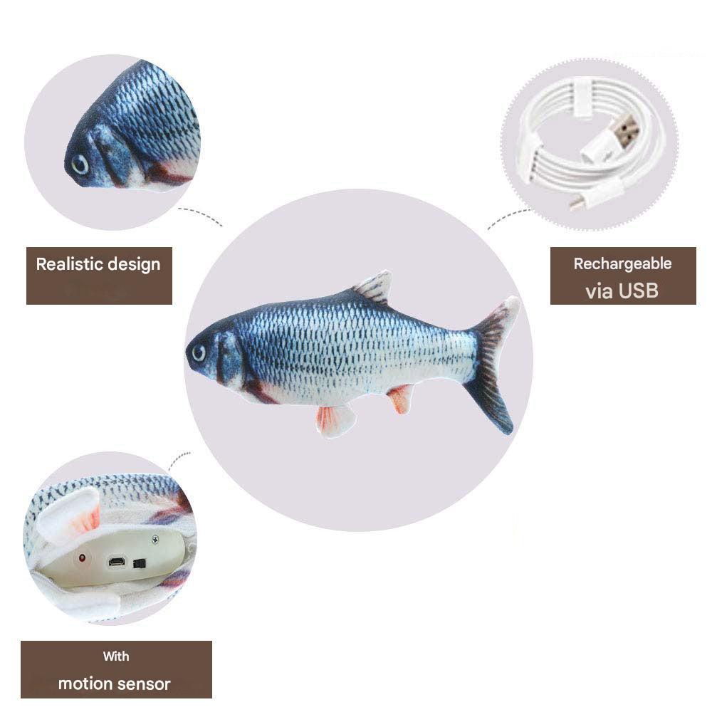 Interactive Dog Toy - FlippyFish-Trout-The Livary