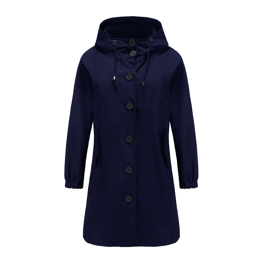 Stylish Windproof Trench Coat - Livia-Blue-S-The Livary