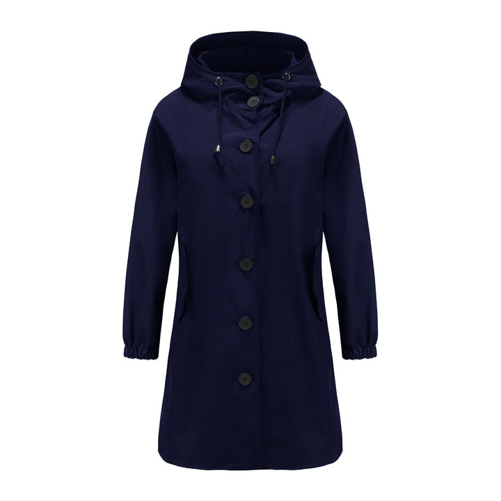 Stylish Windproof Trench Coat - Livia-Blue-S-The Livary