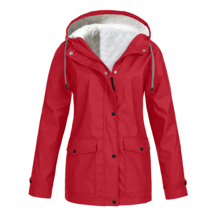 Waterproof Ladies Rain Jacket - Skye-Red-S-The Livary