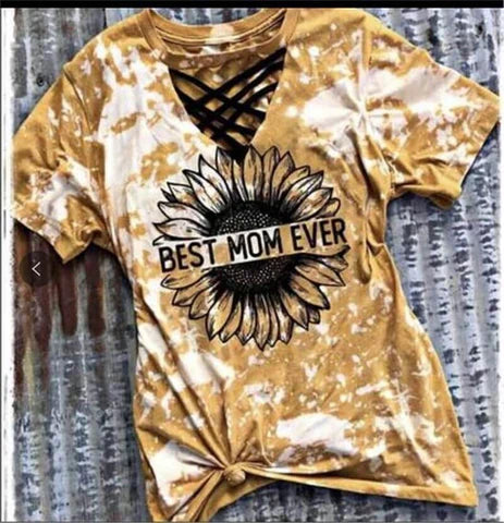 Trendy women's T-shirt with cut-out design and tie-dye pattern – Norina-C-S-The Livary