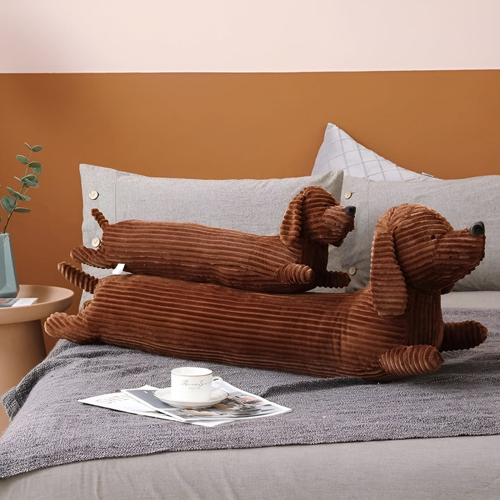 Plush Ergonomic Dachshund Cushion – DaxiRest-S (55cm)-The Livary