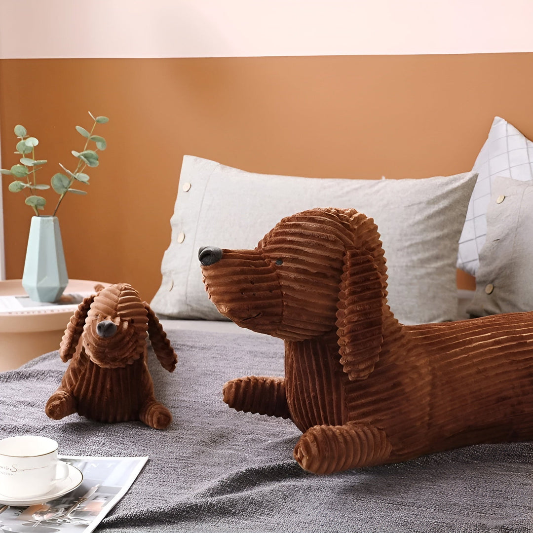 Plush Ergonomic Dachshund Cushion – DaxiRest-S (55cm)-The Livary