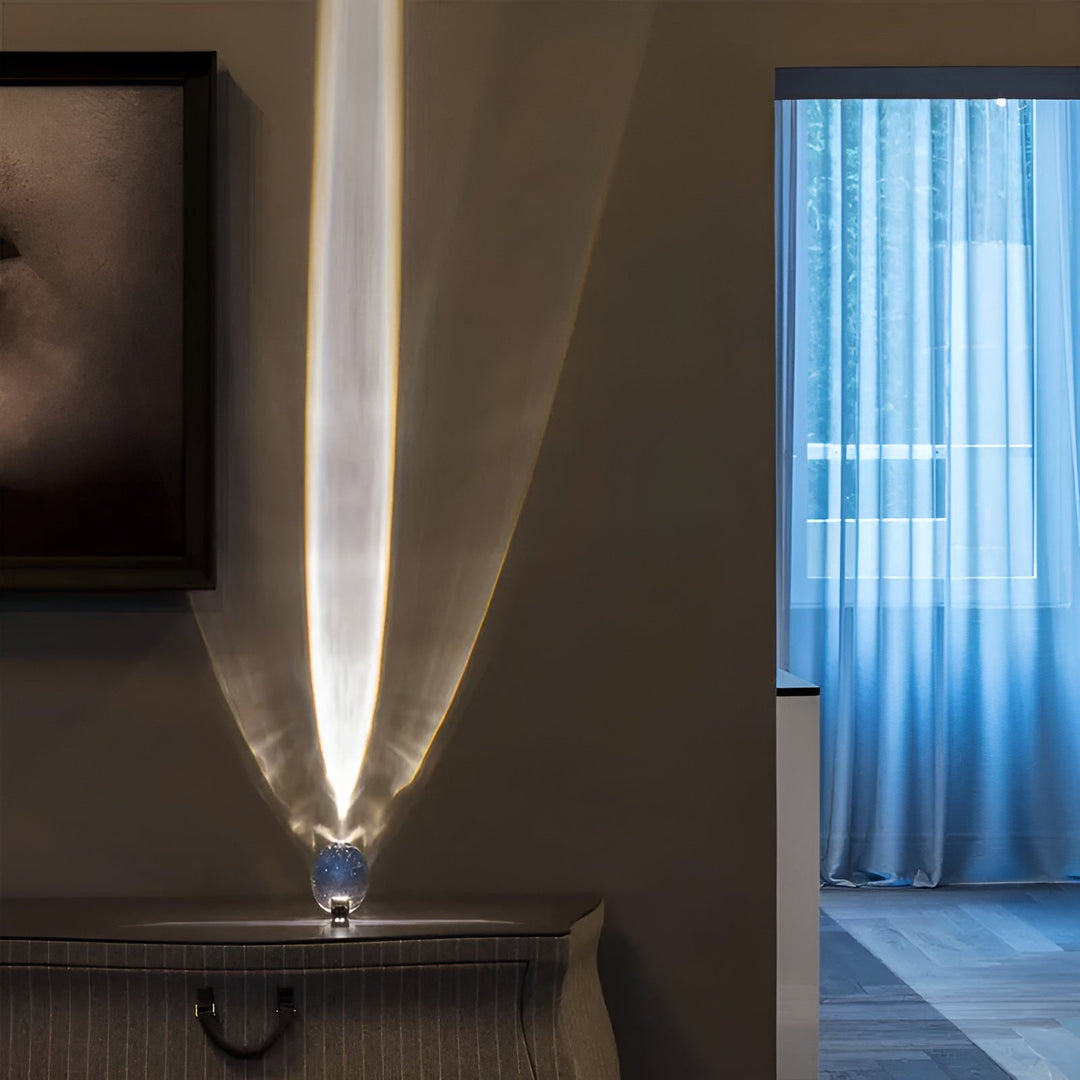 Prismatic Projector Lamp with LED – Lunara-S (Diameter 8cm x H 5cm)-The Livary