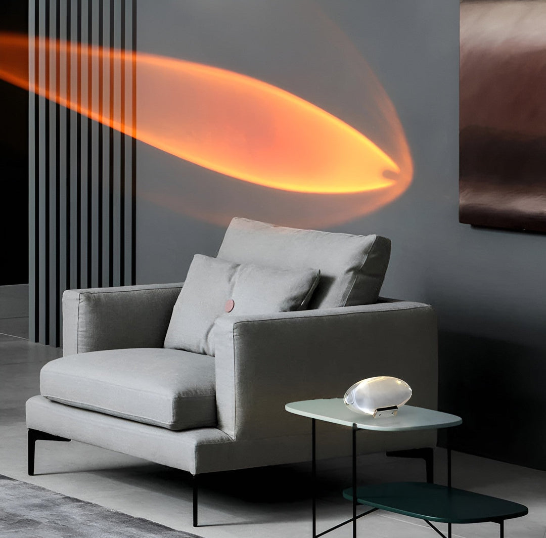 Prismatic Projector Lamp with LED – Lunara-S (Diameter 8cm x H 5cm)-The Livary
