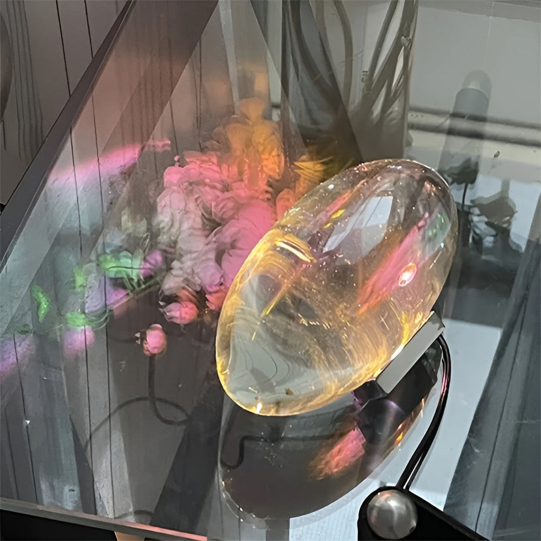 Prismatic Projector Lamp with LED – Lunara-S (Diameter 8cm x H 5cm)-The Livary