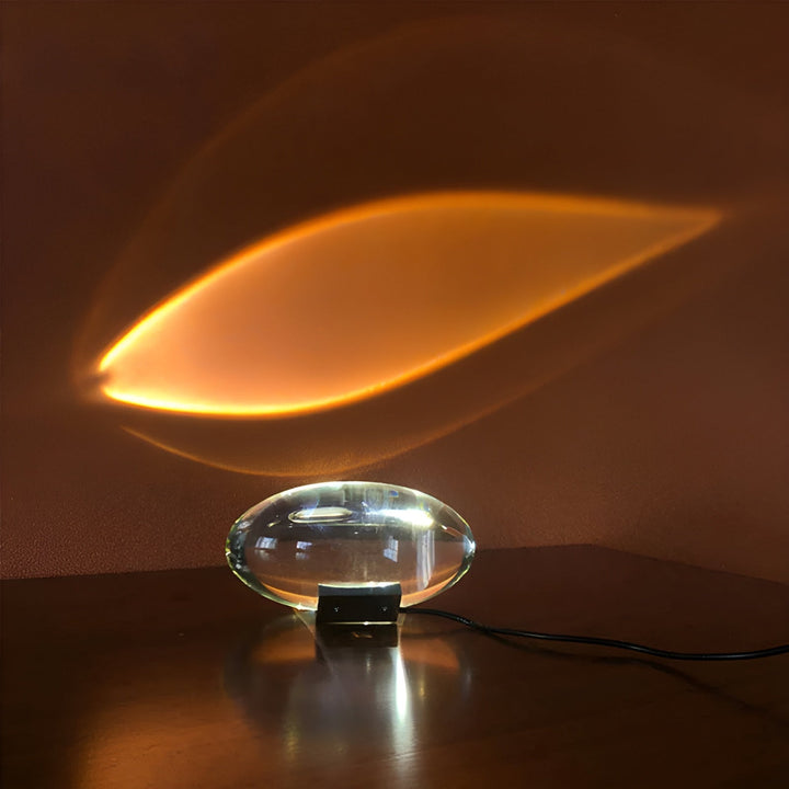 Prismatic Projector Lamp with LED – Lunara-S (Diameter 8cm x H 5cm)-The Livary