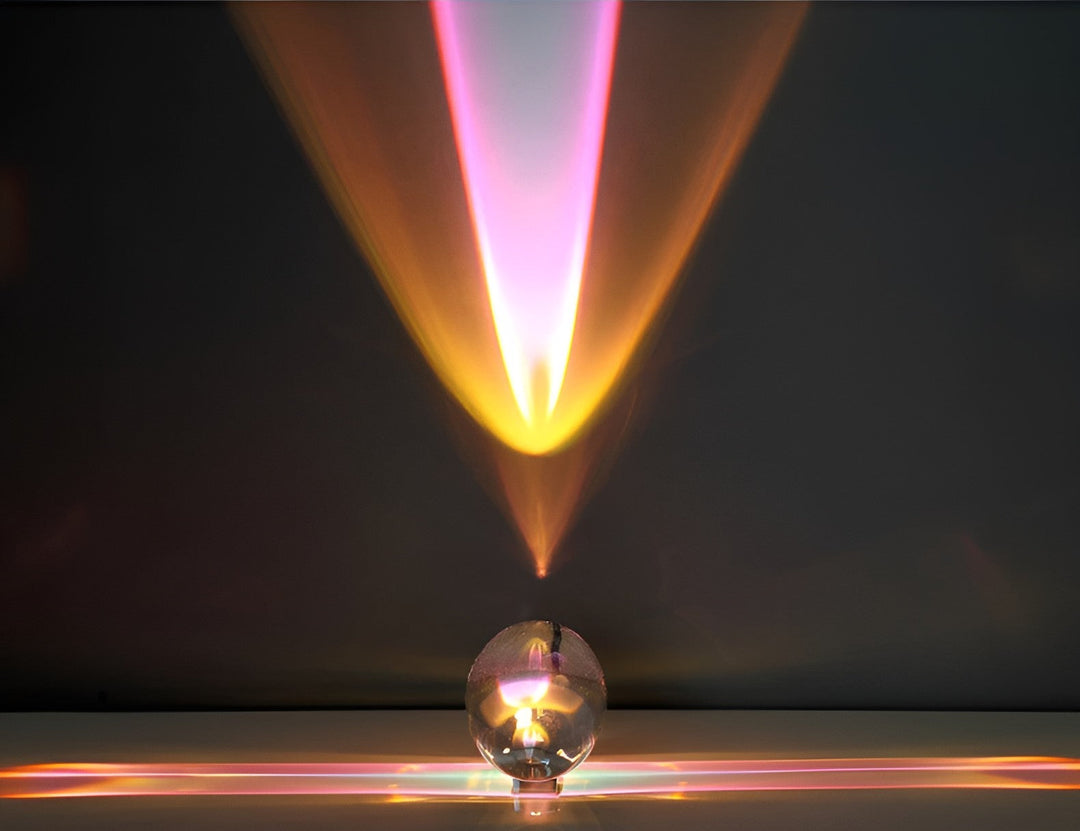 Prismatic Projector Lamp with LED – Lunara-S (Diameter 8cm x H 5cm)-The Livary