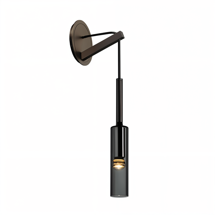 Minimalist Wall Lamp with Smoke Glass - Orvane-The Livary