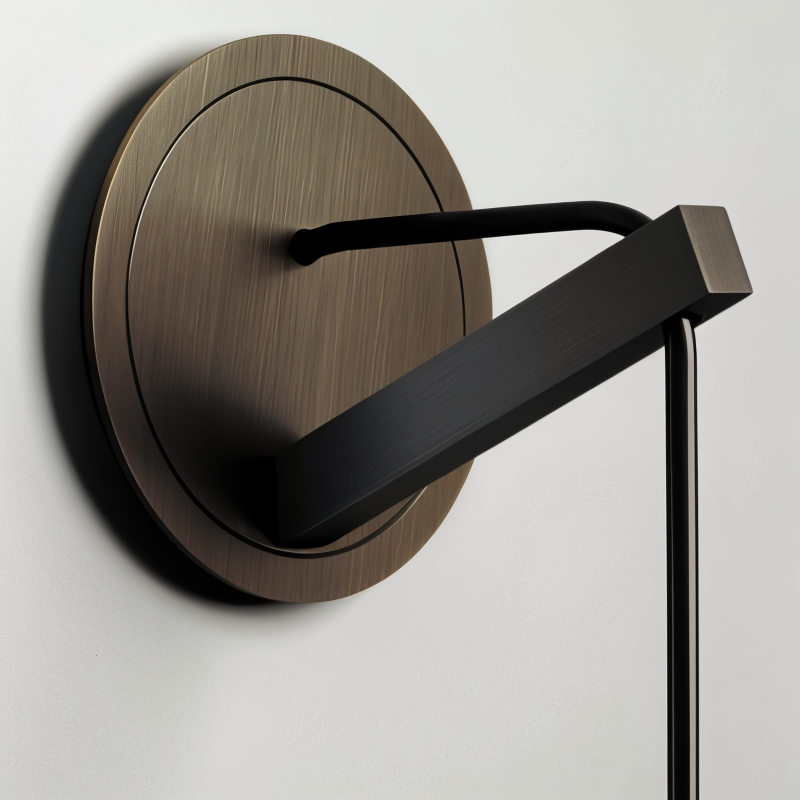 Minimalist Wall Lamp with Smoke Glass - Orvane-The Livary