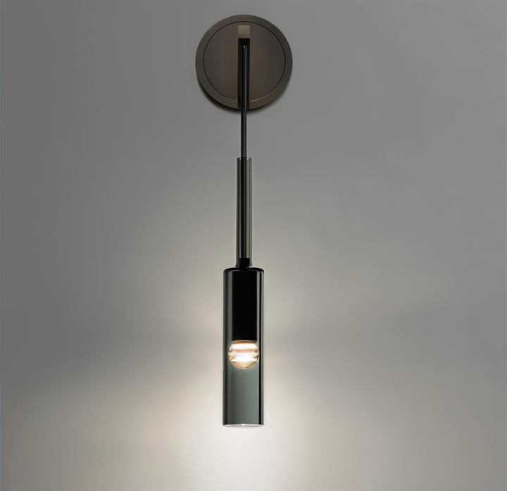 Minimalist Wall Lamp with Smoke Glass - Orvane-The Livary