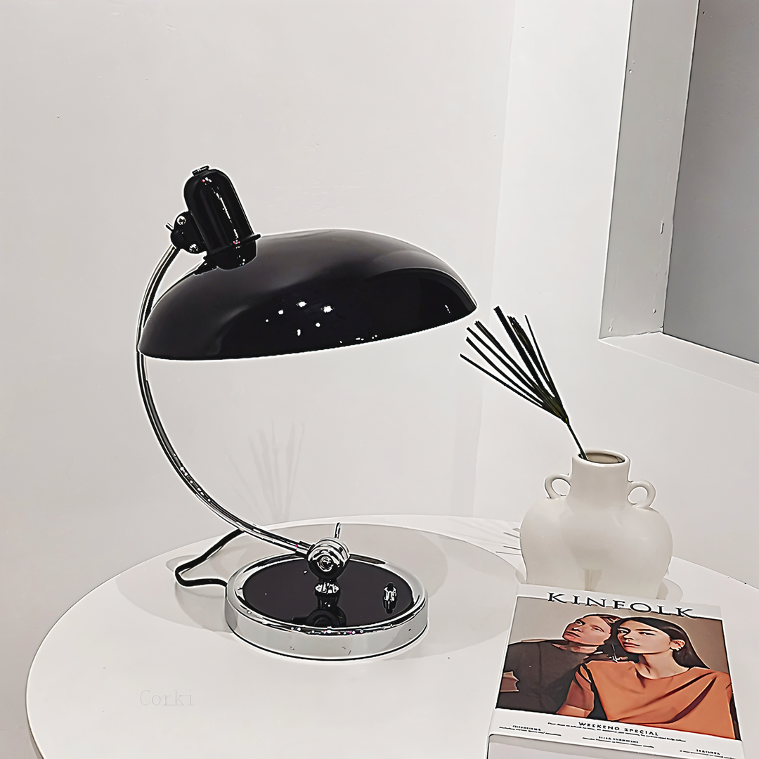 Adjustable Vintage Iron Desk Lamp – Virella-Black-The Livary