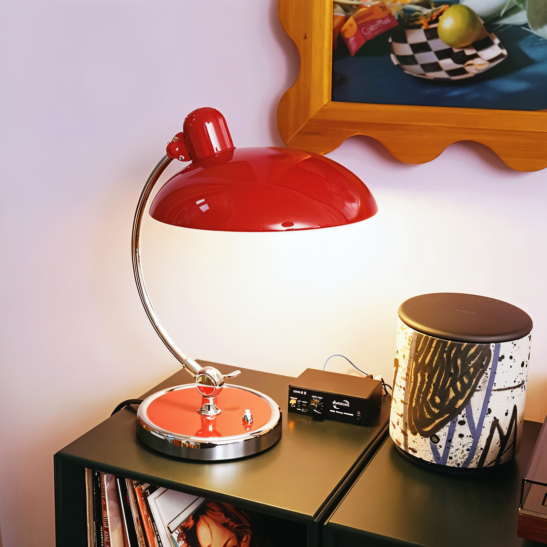 Adjustable Vintage Iron Desk Lamp – Virella-Black-The Livary