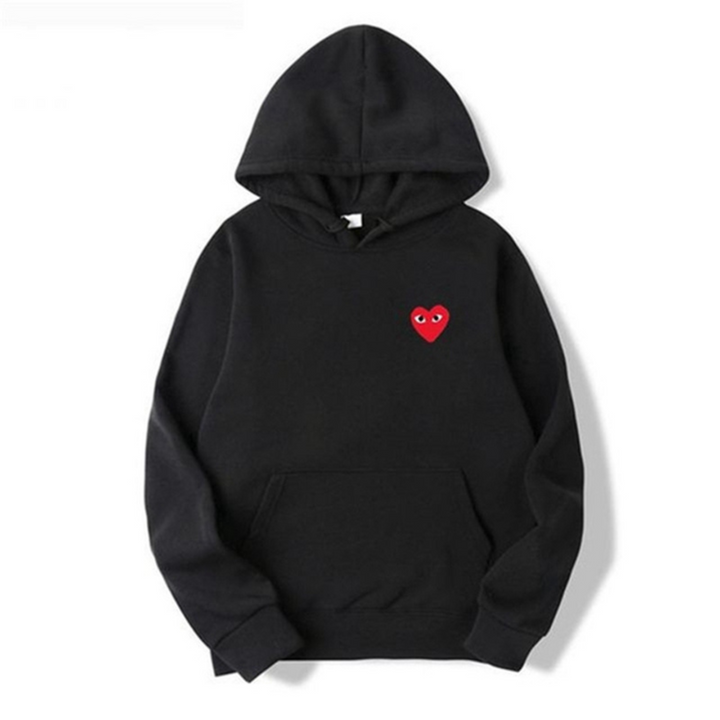 Ladies' Hoodie with Heart-Shaped Logo - Nina-Black-S-The Livary