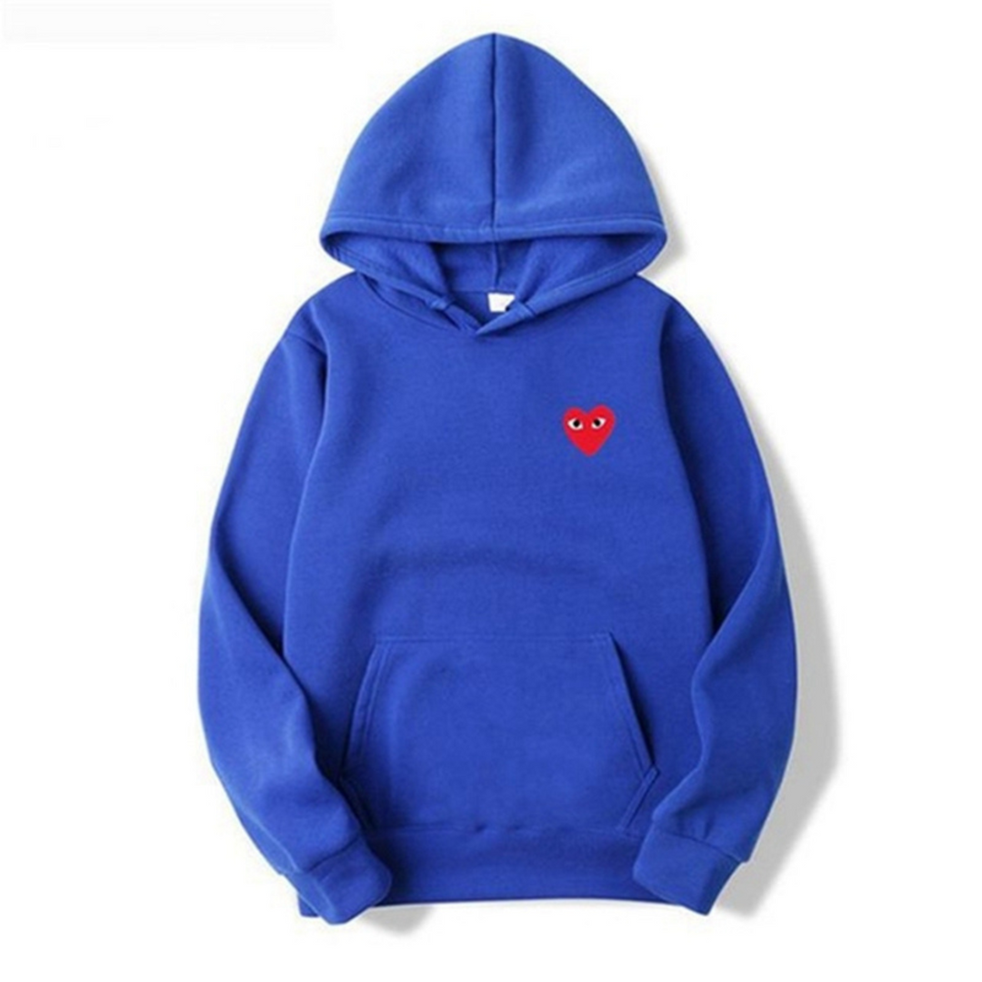 Ladies' Hoodie with Heart-Shaped Logo - Nina-Blue-S-The Livary