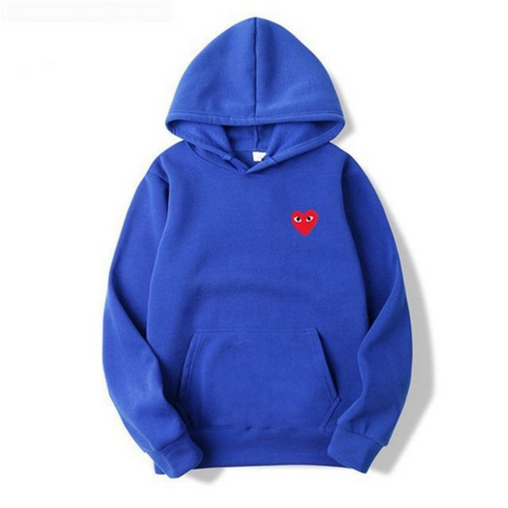 Ladies' Hoodie with Heart-Shaped Logo - Nina-Blue-S-The Livary