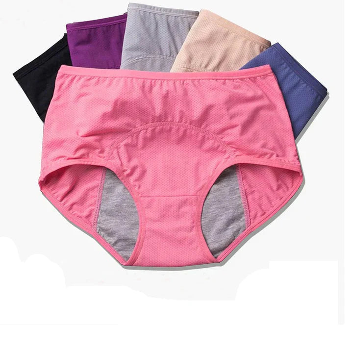 Reliable Menstrual Underwear for Daily Protection - Noor (1+1 FREE)-1+1 FREE (Random colours)-S (28–30 inches)-The Livary