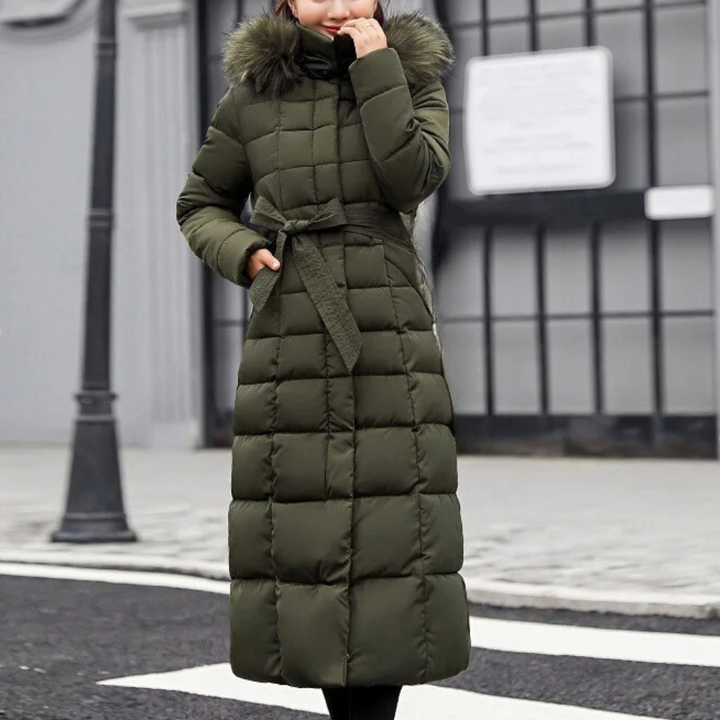 Warm Winter Coat for Women - Isabelle-Green-XS-The Livary