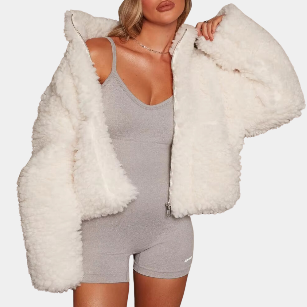 Warm and Soft Ladies' Coat - Livia-Black-XS-The Livary