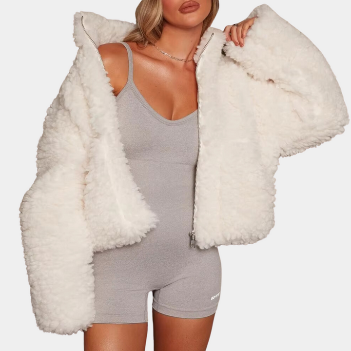 Warm and Soft Ladies' Coat - Livia-Black-XS-The Livary