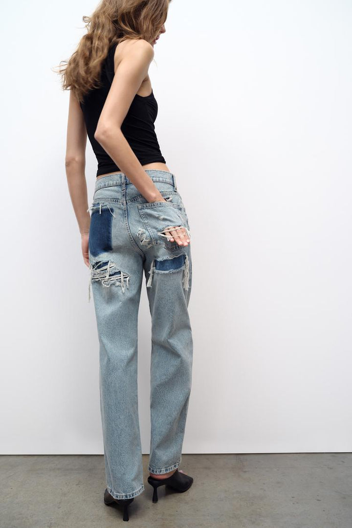 Ladies Baggy Jeans - Ava-36-The Livary