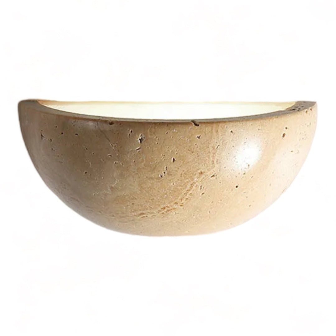 Half-Round LED Wabi-Sabi Wall Lamp - ZenGlow-The Livary