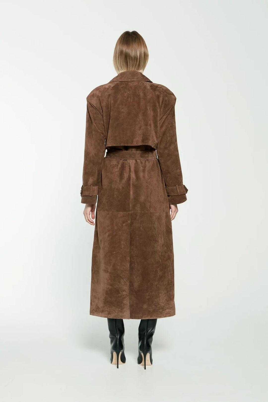 Faux Suede Winter Jacket for Women - Sorina-S-The Livary