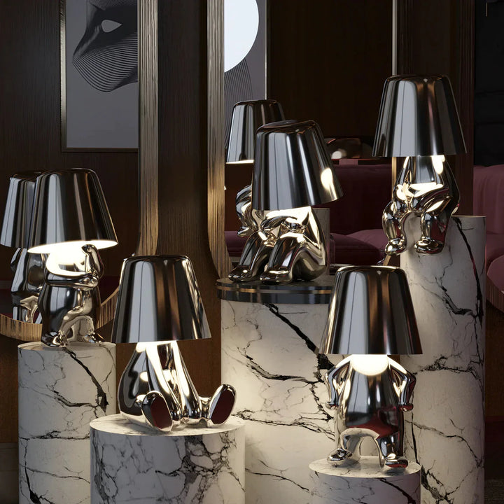 Playful Dimmable Table Lamp - LumoPals-Gold-Dreaming-The Livary