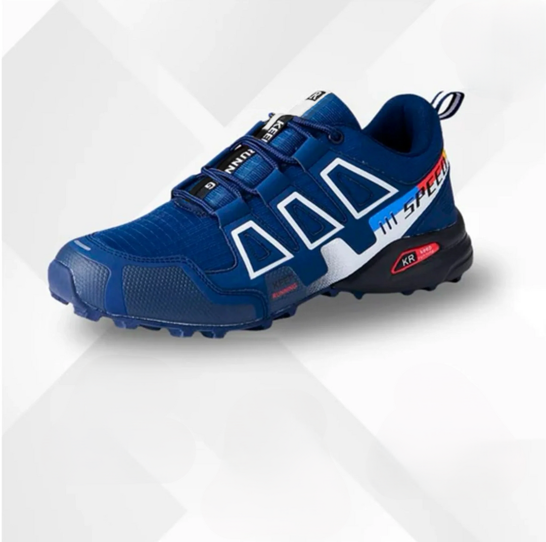Orthopaedic trekking and hiking shoes - Alpena-Black-Blue-2.5-The Livary