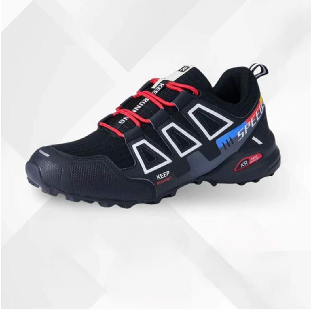 Orthopaedic trekking and hiking shoes - Alpena-Black and white-2.5-The Livary
