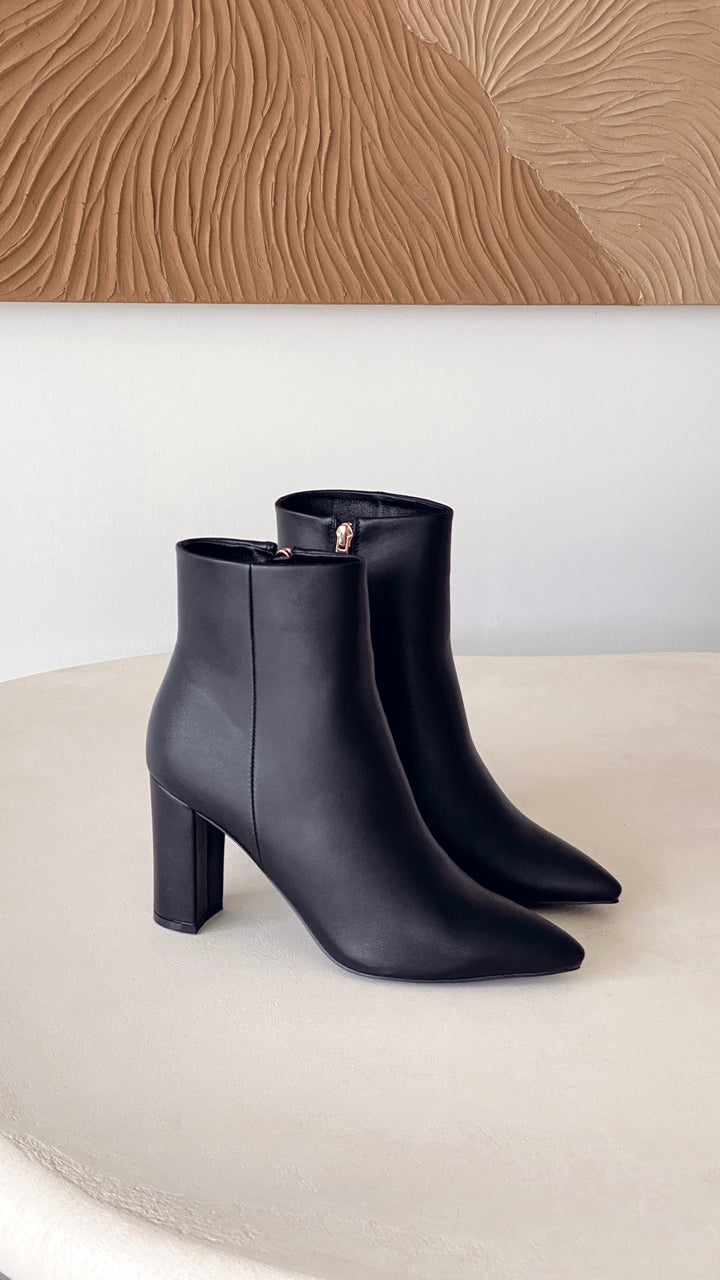 Fashionable Casual Ankle Boots - Elonette-Brown-3-The Livary