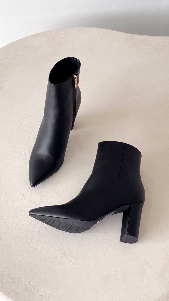 Fashionable Casual Ankle Boots - Elonette-Brown-3-The Livary