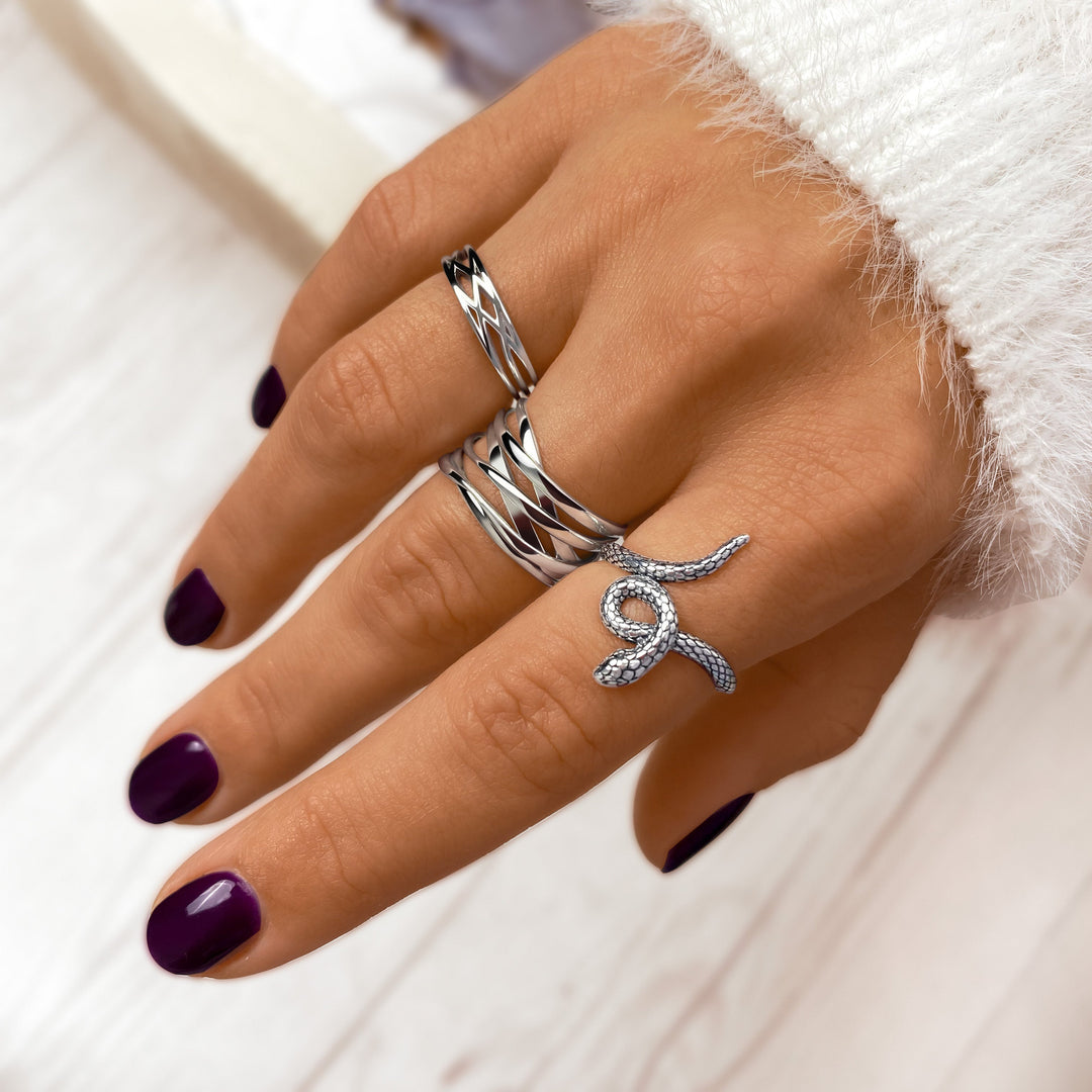 Stylish Branched Ring - Nora-Gold-The Livary