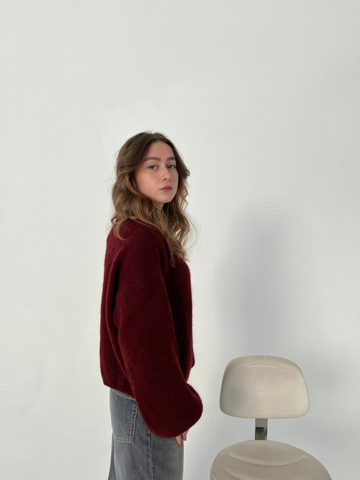 Soft Women's Sweater with Loose Fit - Aurena-Blue-XS/S-The Livary