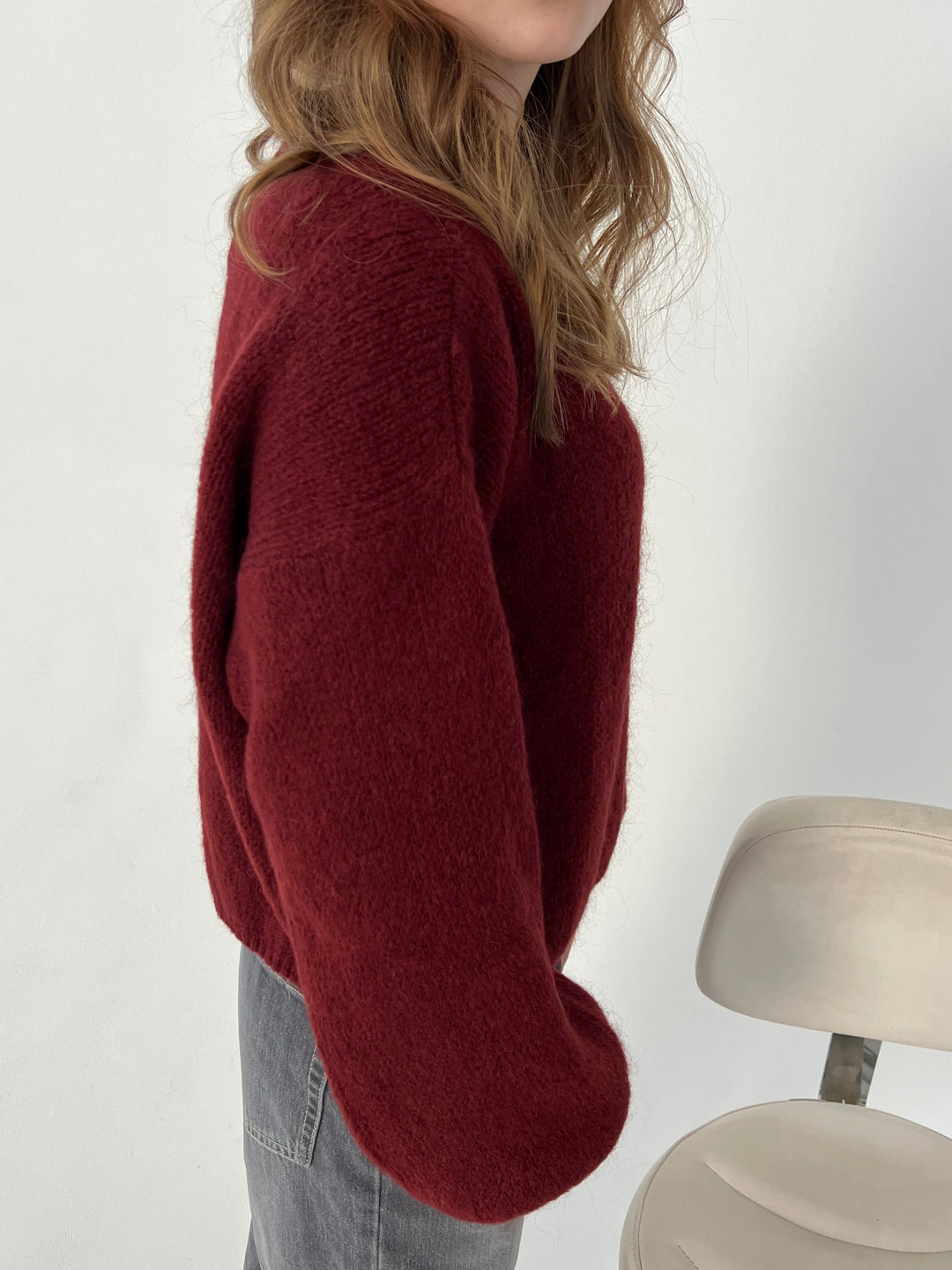 Soft Women's Sweater with Loose Fit - Aurena-Blue-XS/S-The Livary